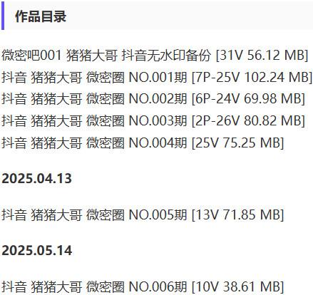 猪猪大哥 – 微密圈写真&视频合集【持续更新中】