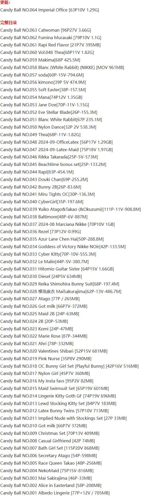 Candy Ball – 写真图包合集【持续更新中】-1 Candy Ball – 写真图包合集【持续更新中】-1