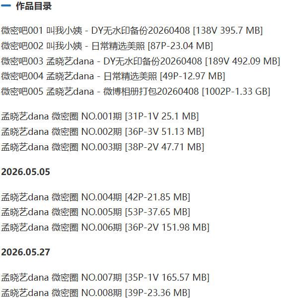 孟晓艺dana – 微密圈等写真&视频合集【持续更新中】-1