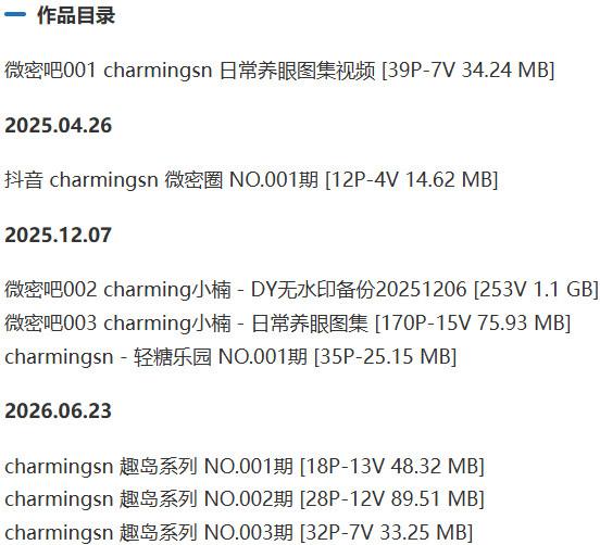 charmingsn – 微密圈写真&视频合集【持续更新中】-1 charmingsn – 微密圈写真&视频合集【持续更新中】-1